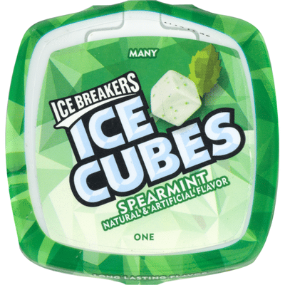 Ice Breakers Gum, Sugar Free, Ice Cubes, Spearmint