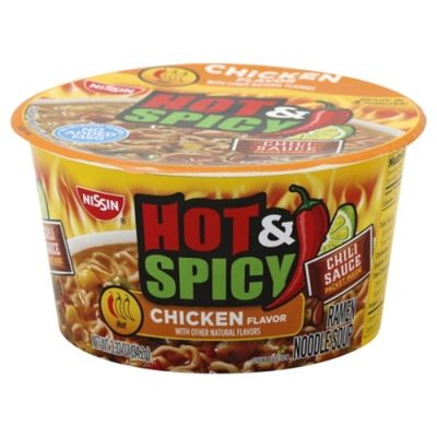 Nissin Hot Spicy Ramen Noodle Soup Chicken