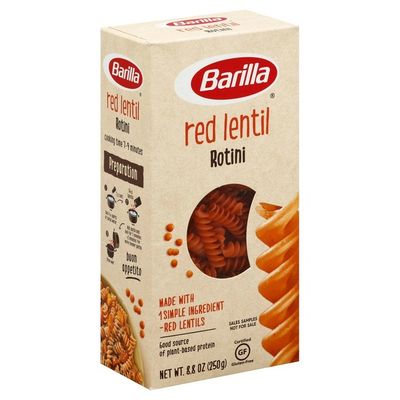 Barilla® Red Lentil Pasta, Gluten Free Pasta, Rotini
