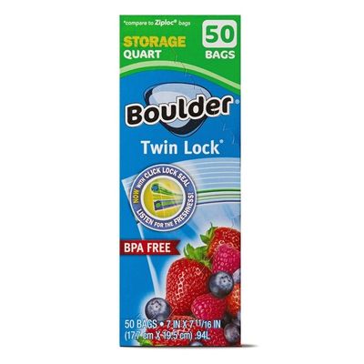 Boulder Quart Storage Twin Lock Bags