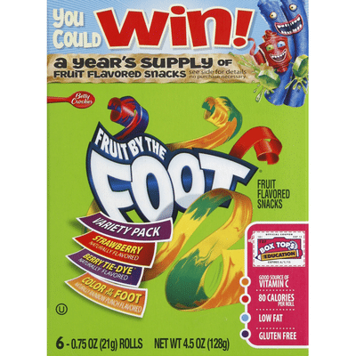 Fruit by the Foot Fruit Flavored Snacks, Variety Pack