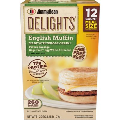 Jimmy Dean Turkey Sausage, Cage Free Egg White & Cheese English Muffin SANDWICHES