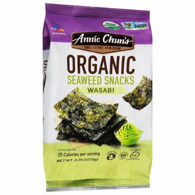 Annie Chuns Seaweed Snacks, Organic, Wasabi