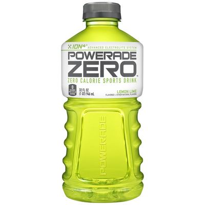 Powerade Sugar Lemon Lime, Ion4 Electrolyte Enhanced Fruit Flavored Sugar Calorie Sports Drink W/ Vitamins B3, B6, And B12, Replenish Sodium, Calcium, Potassium, Magnesium