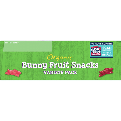 Annie's Organic Bunny Fruit Snacks, Variety Pack, Gluten Free, 12 Count