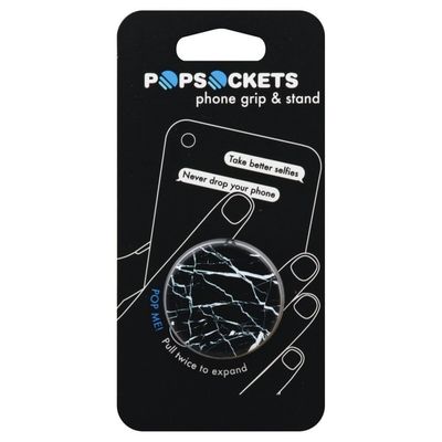 Pop Sockets Phone Grip & Stand, Black Marble
