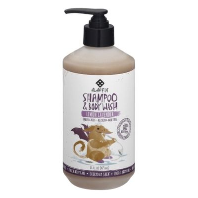 Alaffia Kids Shampoo & Body Wash, Lemon Lavender