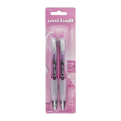 Uni-ball 207 City of Hope Gel Pen Medium 0.7 MM Black - 2 CT