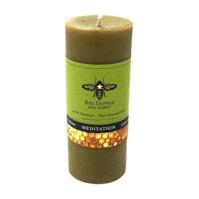 Big Dipper Wax Works Meditation Pillar Candle 2" x 4"
