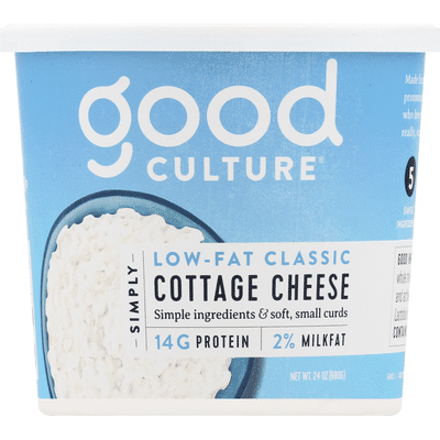 Good Culture Cottage Cheese Small Curd 2 Milkfat Low Fat Classic 24 Oz Delivery Or Pickup Near Me Instacart