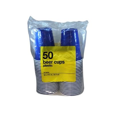 No Name 16 Ounce Blue Beer Cup