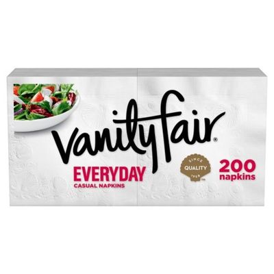 Vanity Fair Everyday Napkins, 200 2-Ply Paper Napkins