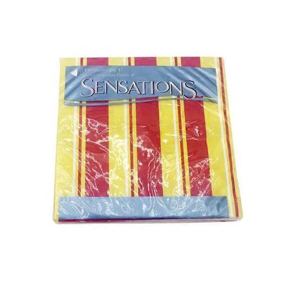Sensations Warm Floral Slices 2 Ply Dual Design Beverage Napkins