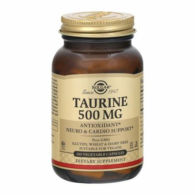 Solgar Taurine, 500 mg, Vegetable Capsules