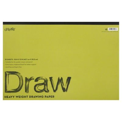U Create Drawing Paper, Heavy Weight, 25 Sheets