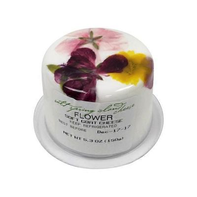 Salt Spring Island Flower Cheese