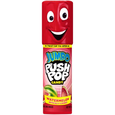 Push Pop Jumbo Individually Wrapped Candy Lollipop Suckers, Assorted ...