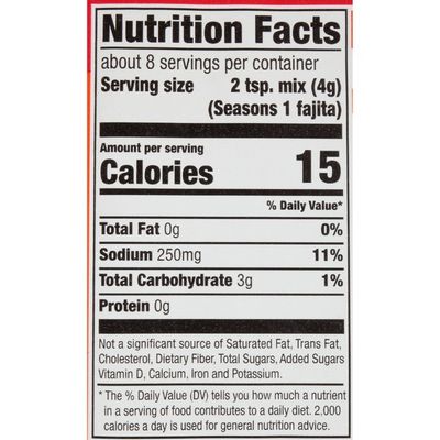 McCormick® Fajitas Seasoning Mix Packet