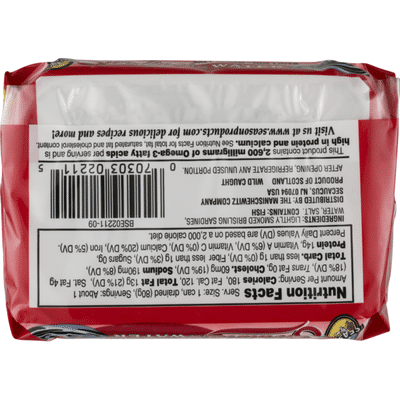 Season Brand Sardines Lightly Smoked Brisling In Water