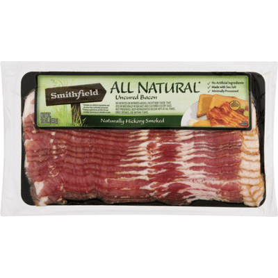 Smithfield All Natural Uncured Hickory Smoked Bacon