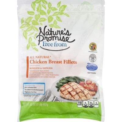 Nature S Promise Chicken Breast Fillets Natural Boneless Skinless 32 Oz Instacart