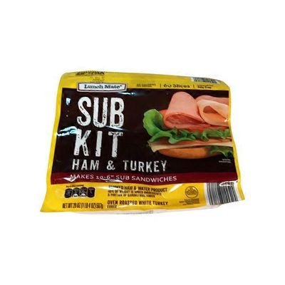 Lunch Mate Ham & Turkey Sub Kit