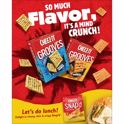 Cheez-It Cheese Crackers, Baked Snack Crackers, Office and Kids Snacks, White Cheddar