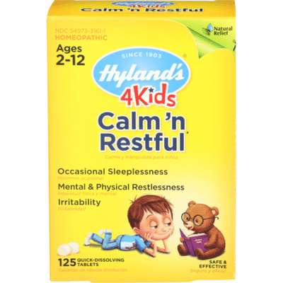 Hyland's 4 Kids Calm 'n Restful Natural Children's Sleep Aid and Stress Relief Tablets