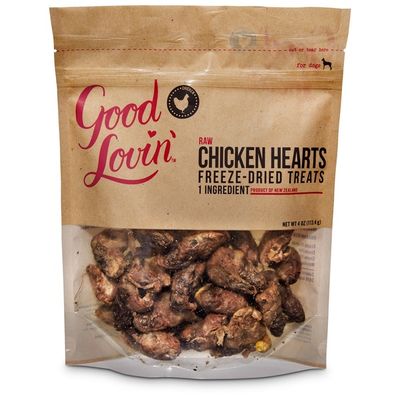 Good Lovin' Raw Chicken Hearts Freeze-Dried Treats