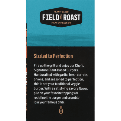 Field Roast Burgers, Plant-Based, Chef's Signature