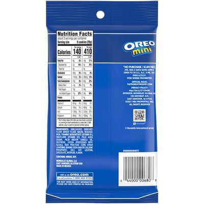 Oreo Mini Chocolate Sandwich Cookies, Original Flavor, 1 Big Bag
