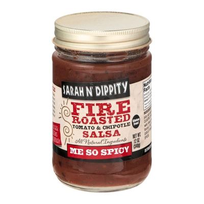 Sarah N Dippity Sarah N Dippity Fire Roasted Tomato Chipotle Salsa Me So Spicy 12 Oz Instacart