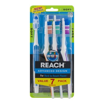 Reach Toothbrushes, Advanced Design, Soft, Value Pack