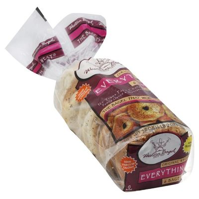 Western Bagel Bagels, Sliced, Everything