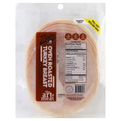 Zoes Turkey Breast, Oven Roasted