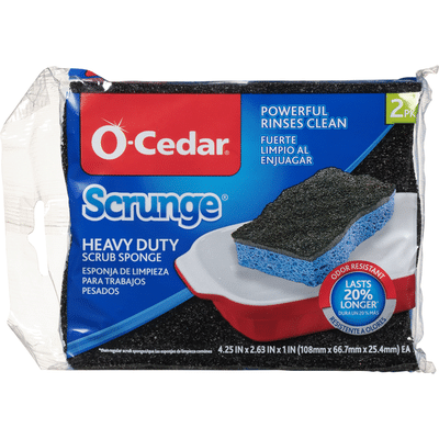 O Cedar Scrub Sponge, Heavy Duty, 2 Pack