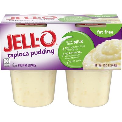Jell-O Tapioca Fat Free Ready-to-Eat Pudding Cups Snack