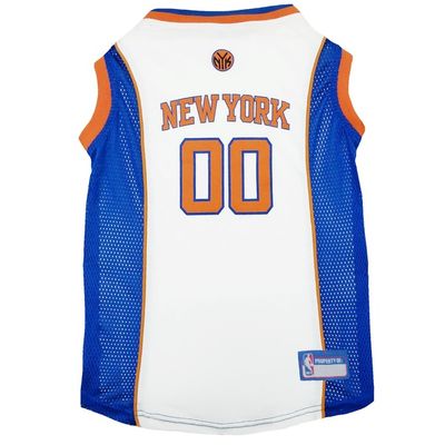Pets First Large NBA New York Knicks Mesh Basketball Dog Jersey
