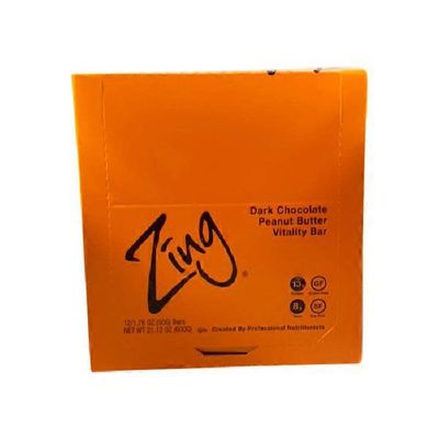 Zing Dark Chocolate Peanut Butter Nutritional Bar Caddy