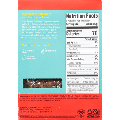 Lightlife Crumbles, Plant-Based, Original