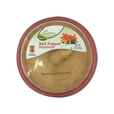 Simply Nature Red Pepper Organic Hummus