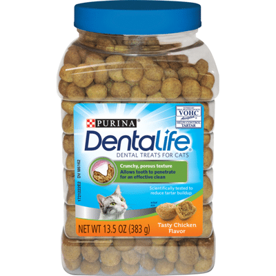 Purina DentaLife Made in USA Facilities Cat Dental Treats, Tasty Chicken Flavor
