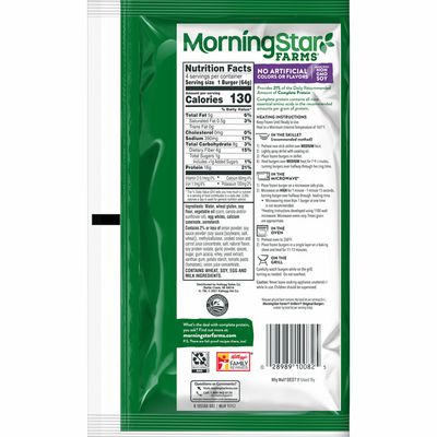 Morning Star Farms Veggie Burgers, Plant Based Protein, Frozen Meal, Grillers Original