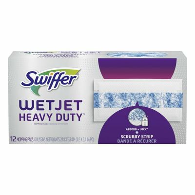 Swiffer Wetjet Heavy Duty Mop Refills For Floor Mopping And Cleaning, All
