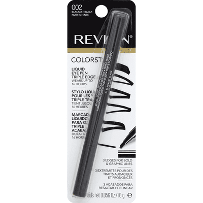 Revlon Colorstay Liquid Eye Pen Triple Edge 002 Blackest Black