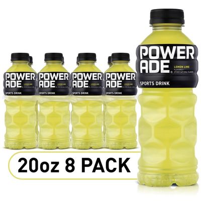 Powerade Electrolyte Enhanced Sports Drinks with vitamins, Lemon Lime
