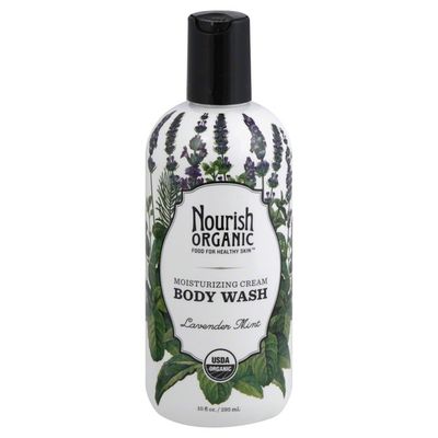 Nourish Organic Body Wash, Moisturizing Cream, Lavender Mint