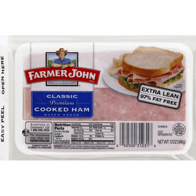 Farmer John Classic Cooked Ham 12 Oz Instacart