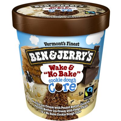 Ben Jerry S Ice Cream Wake No Bake Cookie Dough Core 16 Oz Instacart