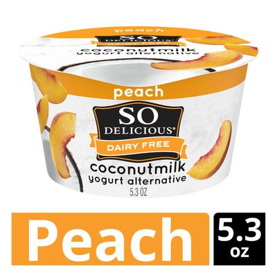 So Delicious Dairy Free Coconut Milk Peach Yogurt Alternative